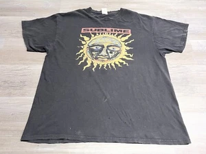Vintage Sublime 2001 Sun Faded Distressed Black Shirt XL Rare Delta Tag - Picture 1 of 12