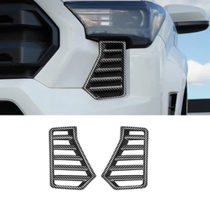 ABS Carbon fiber Air Vent Inlet Cover Frame Trim 2pc For Toyota Tacoma 2024 2025 - Bild 1 von 6