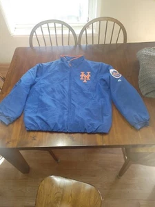 MAJESTIC NEW YORK N.Y. METS THERMA FULL ZIP MENS JACKET SIZE XL (Read) - Picture 1 of 12