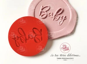 Nascita Baby TIMBRI Rilievo INSIDE OUT Formine Biscotti Embossing Sugar Cookie - Picture 1 of 1