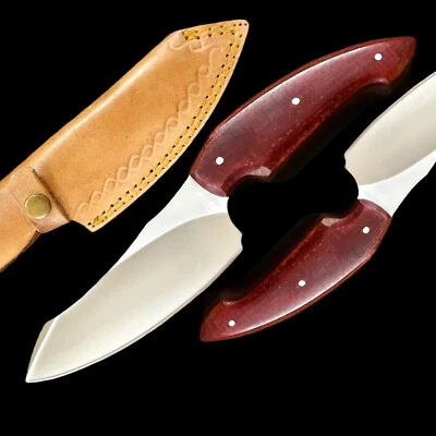 Cuchillo EDC RaB Hecho a Mano Full Tang D2 Punto de Caída Camping Desollado Exterior Caza Foto 1 de 4