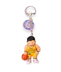 J.F. Sports NCAA Michigan Wolverines Lil' Brat Basketball Keychain - Picture 1 of 2