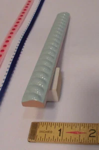 10 pcs. *Seafoam Green* Vintage Ceramic Liner-Pencil-Sizzle Tiles; 5/8" X 6" NOS - Picture 1 of 12