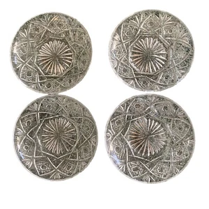 Set of 4 Crystal  Individual Jam/Jelly Dishes - Picture 1 of 3