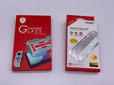 Dobe  protective case for n-s oled console & joy-pad Nintendo Switch + Glass tem - Image 1 of 4
