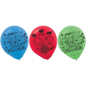 PJ MASKS Balloons 6 Helium Quality Latex Balloons FREE U.S. Ship - Picture 1 of 6