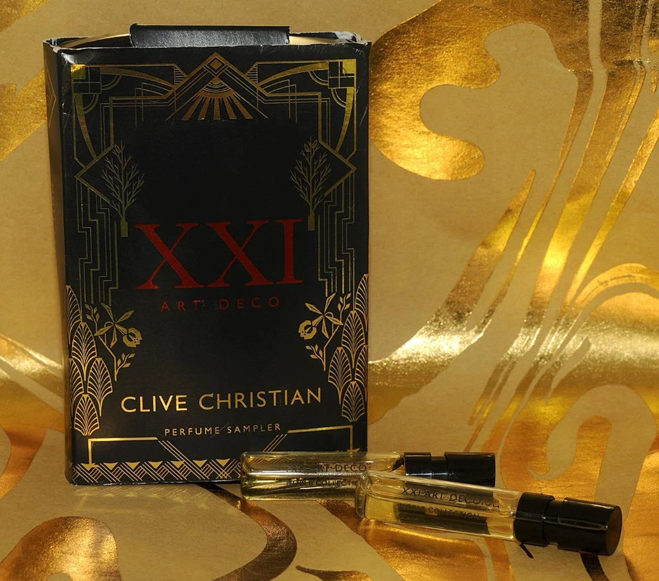 Clive Christian ~ Set de muestra de perfume XXI ART DECO ciprés y orquídea de vainilla *NUEVO Foto 1 de 1