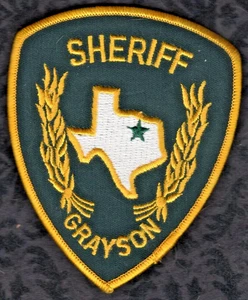 Grayson Texas Police Shoulder Patch -- Guaranteed Authentic - Picture 1 of 2