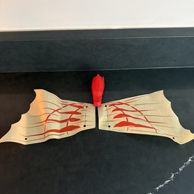 LEGO 9446 Ninjago Cloth Sail 28 x 18 Left & Right with Red Pattern - Tan 