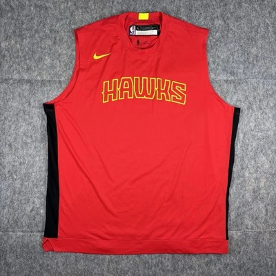 Atlanta Hawks Nike Jersey Men's XL Tall Shooting Jersey Red Dri Fit NBA AV0952 - Image 1 of 4