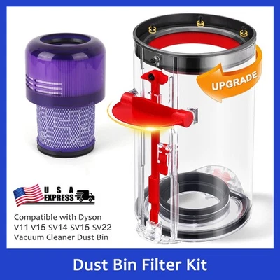 Upgraded Canister+Vacuum Cleaner Dust Bin Replace for Dyson V11 V15 SV14 SV15 - Image 1 of 4