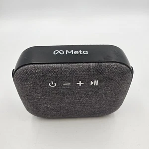 Woven Fabric Promotional Meta Branded Bluetooth Speaker Grey / Black - Picture 1 of 8