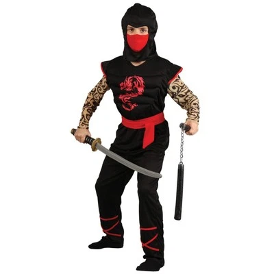Wicked Costumes - Muscle Chest Ninja Warrior Costume - Child - Image 1 of 2