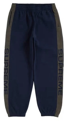 Pantalones deportivos Supreme camuflados jacquard azul marino talla grande Foto 1 de 3