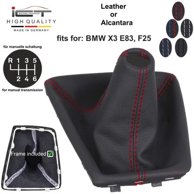 Bolsa de cambio ICT cuero / Alcantara® para BMW X3 E83 F25 (2004-2017) con marco Foto 1 de 4