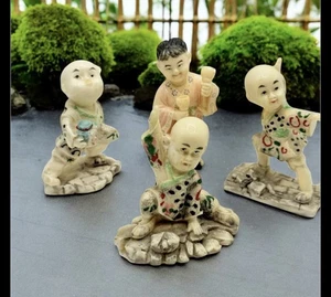 4er Set Designs ~ Resin "CHINESE BABY" handbemalte Figuren - Bild 1 von 7