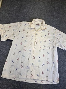 Vintage Coupe DeVille by Quiksilver Hemd M Hawaii Surf Tiki Print Button Down - Bild 1 von 10