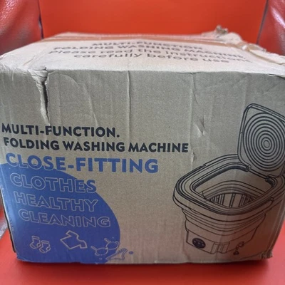 Multi-Function Folding Washing Machine, New, Sealed Box, 12V, Color Green - Image 1 of 3