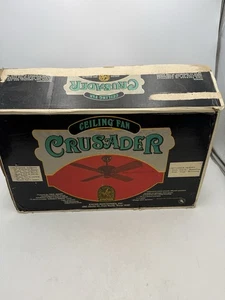 NEW Encon Crusader 48” Ceiling Fan 3 Speed True Mount Mahogany Color 1980s VNTG - Picture 1 of 14