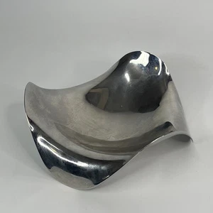 Denmark Georg Jensen Metal Bowl Stainless Candy Trinket Dish Sculpture - Picture 1 of 7