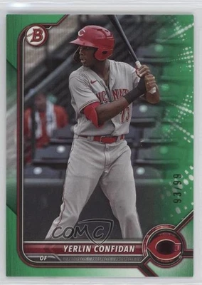 2022 Bowman Draft Green /99 Yerlin Confidan #BD-199 - Image 1 of 2