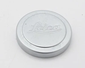 Leica A-42 Silver Logo Slip-On Metal Front Lens Cap 42mm ID (#16336) - Picture 1 of 4