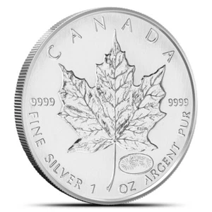 SEALED Canada 1 Oz Silver Maple Leaf Privy Millenium Firework 1999 - 2000 - Picture 1 of 4