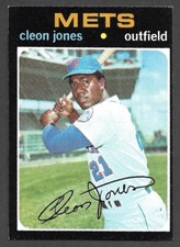 1971 TOPPS #527  Cleon Jones  NEW YORK METS  EX-MINT  A