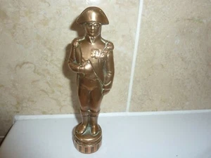 SELTENE 19. JAHRHUNDERT 18,2 CM BRONZE-KUPFER-STATUE VON NAPOLEON IN VOLLER UNIFORM & STÄNDER - Bild 1 von 12