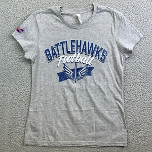 ST. LOUIS BATTLEHAWKS XFL Football Ladies Graphic Tee Shirt Gray Size XL NWT - Picture 1 of 9