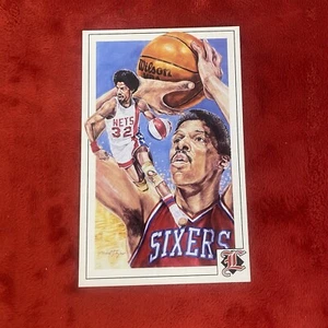 Tarjeta postal de recuerdos de leyendas deportivas Julius Erving Dr. J 1992 tercera serie #6 - Imagen 1 de 4