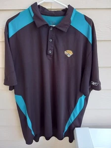 Reebok Herren Jacksonville Jaguars Logo SS Poloshirt Gr. XL schwarz VINTAGE *LESEN - Bild 1 von 13