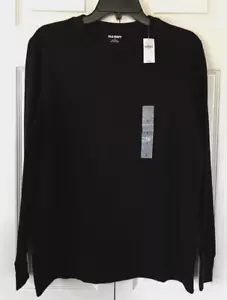 Old Navy Men's Black Soft-Washed Long-Sleeve T-Shirt Size Small - Picture 1 of 4