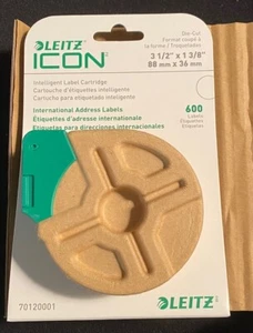 LOT OF 4 PKS. LEITZ ICON Intelligent Die-Cut Label Cartridge Address Labels-NEW - Picture 1 of 4