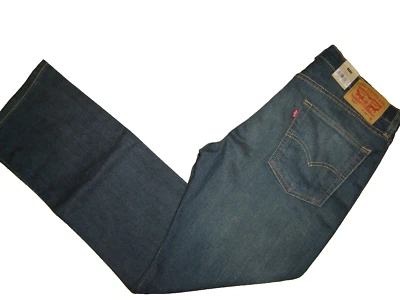 Jeans Levi's 513 34 x 30 ajustados calce recto venta al por menor $80 estilo # 08513-0200 nuevos con etiquetas Foto 1 de 4