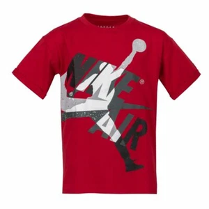 GIRLS JORDAN JUMPMAN SIZE SMALL TO XL OVERSIZED CLASSIC GRAPHIC T-SHIRT GYM RED - Picture 1 of 3