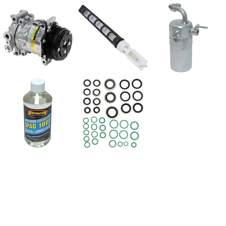 Kit de compresor de aire acondicionado para GMC Sierra 1500 1999-2001 4,3 L V6 UAC 2000 Foto 1 de 1