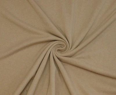 Sweat Stoff 100x150cm beige, recyclelt, Sommer Sweat, Stoff  nähen, Unistoffe - Bild 1 von 2