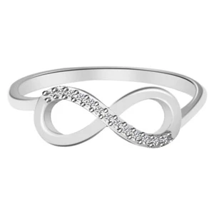 0.04Ct 100% Natural IGI Certified White Diamond Women's Ring In 14KT White Gold - Picture 1 of 4