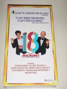 18 Again VHS Movie New Sealed In Box GEORGE BURNS CHARLIE SCHLATTER TONY ROBERTS - Imagen 1 de 2