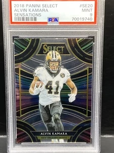 ALVIN KAMARA 2018 PANINI SELECT SENSATIONS # SE20 PSA 9 POP 1 - Picture 1 of 2