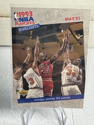 Michael Jordan 1993-94 Upper Deck Playoff Highlights Bulls Foto 1 de 2