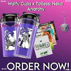 GamerSupps GG Waifu Cup: Totless Neko Anarchy w/Sticker + Keychain op| IN HAND - Picture 1 of 4