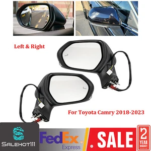 For 2018-2023 TOYOTA CAMRY Left & Right Side Mirror w/ Power Heated Turn Signal - Picture 1 of 23
