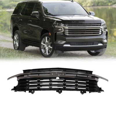 For 2021-2024 Chevrolet Tahoe / Suburban HC Style Front Grille Gloss Black Foto 1 de 4