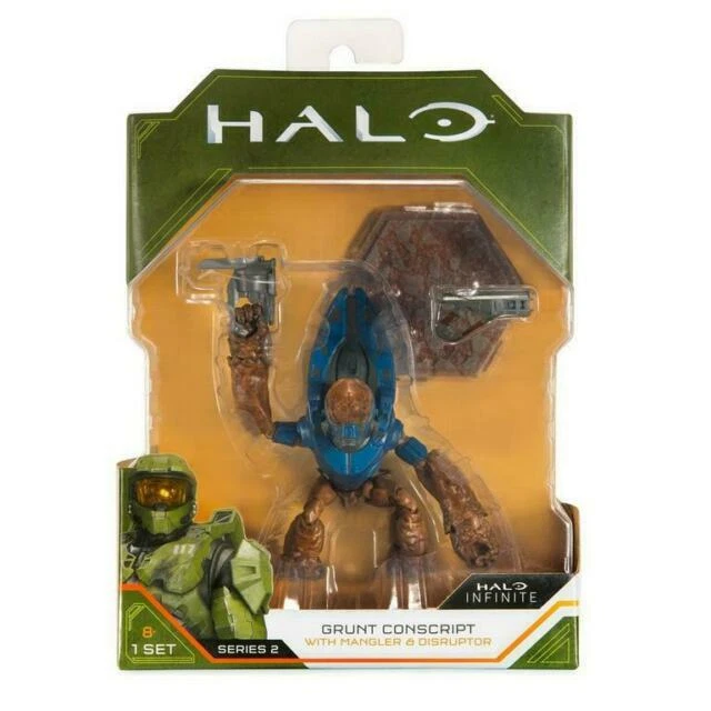 Halo Infinite  Grunt Conscript with Mangler and Disruptor Series 2 Action  Figure