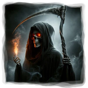 Grim Reaper SOA Skull Car Motorbike Bike Van Camper Wall Art Sticker - Picture 1 of 1