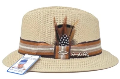 Danny De La Paz Signature Khaki Lowrider Fedora Hat Mens By Summit Hats - Image 1 of 4