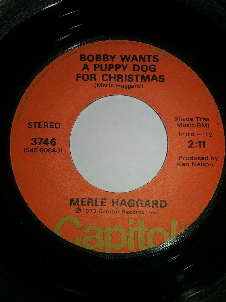 MERLE HAGGARD- BOBBY WANTS A PUPPY DOG FOR CHRISTMAS VG+ F14 - Image 1 of 1