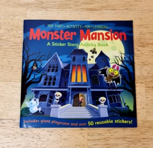 Monster Mansion:A Sticker Story Activity Book-With Giant Playscene + 50 stickers - Picture 1 of 11